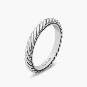 David Yurman Cable Collectibles Stack Ring Sterling Silver, 3mm